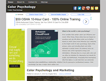 Tablet Screenshot of colorpsychology.net